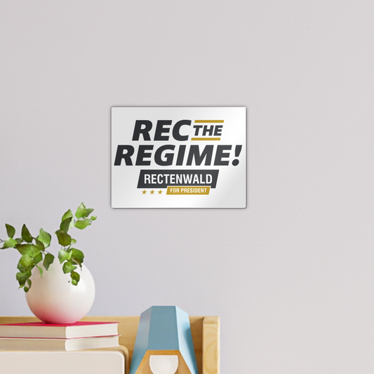 Rec the Regime - Rectenwald for President Light Colored Wall Tile